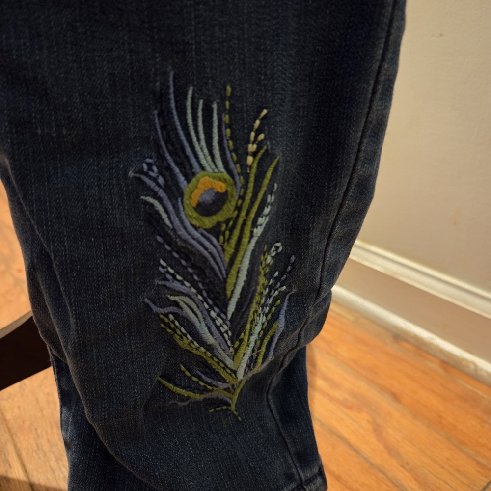 Martha Stewart Dark Blue Boyfriend Jeans - Picture 3 of 7